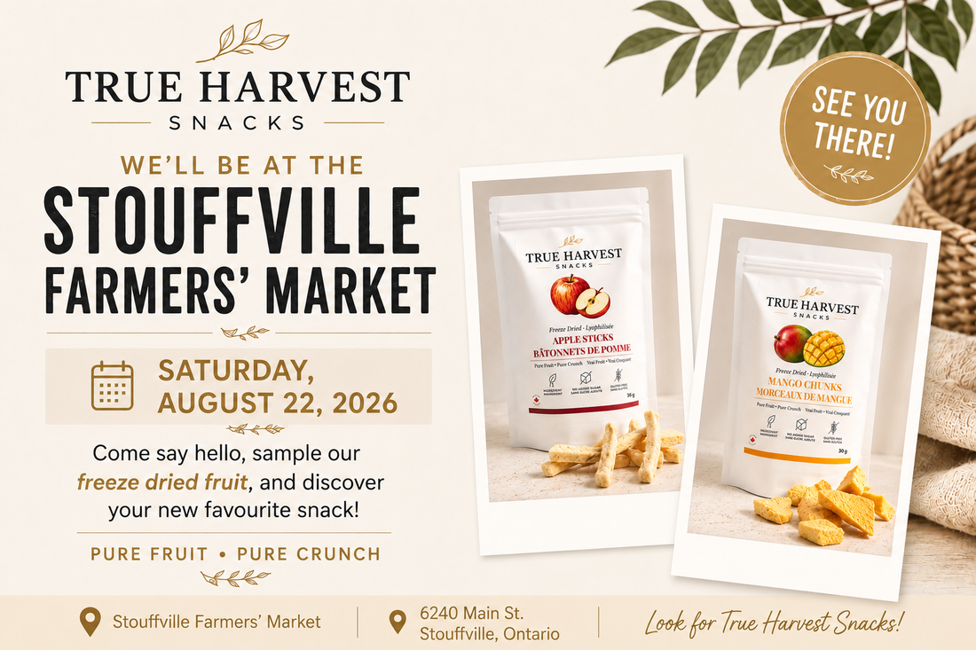 We'll be at the Stouffville Farmers' Market on August 22, 2026