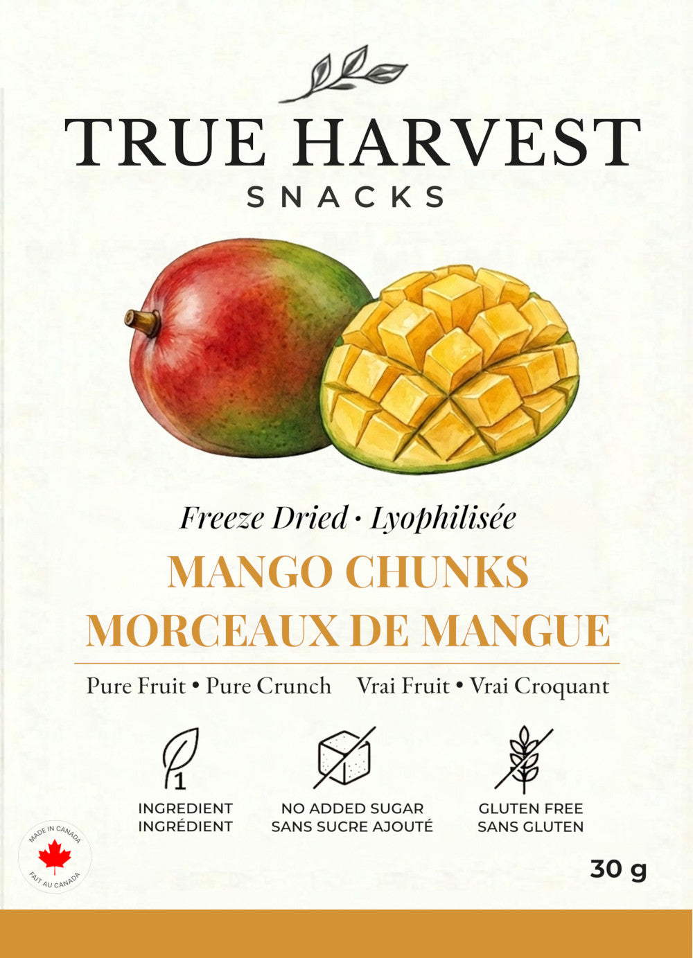 Freeze Dried Fruit Mango Snack Canada